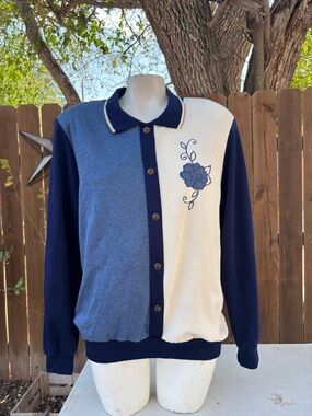 1990s Vintage Cape Cod Rose lightweight sweatshirt size M made in USA RN39643.